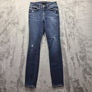 Silver Jeans Co. Most Wanted Skinny Jeans Womens 24x31 Blue Stretch Mid Rise